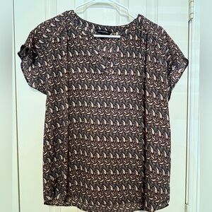 Rayon/poly blend blouse